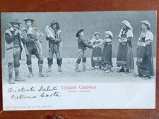 COSTUMI CALABRESI SONATORI AMBULANTI - VIAGGIATA 1902 - COSENZA CATANZARO REGGIO