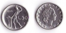 1995 Italia Lire 50 Vulcano