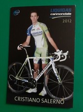 CYCLISME carte cycliste CHRISTIANO SALERNO équipe LIQUIGAS Cannondale 2012