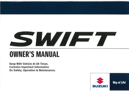 Manuale proprietari suzuki - manuale,
