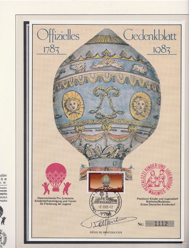 Foglio commemorativo ufficiale - commemorativo,