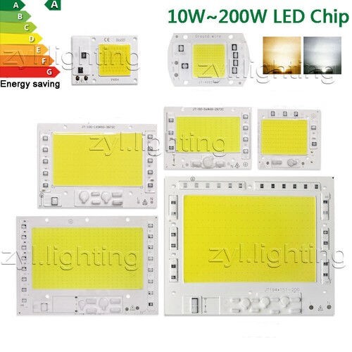 Luce led chip cob - luce, calda