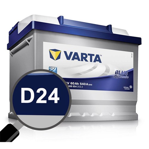 Batteria auto varta d24 blue - batteria,