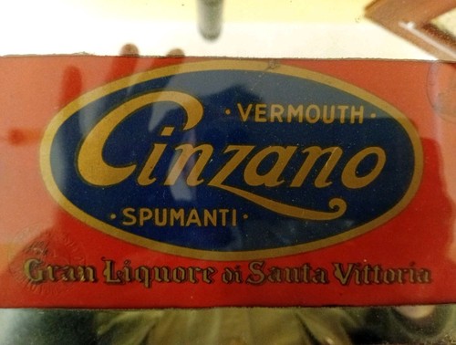 Specchio pubblicitario cinzano - specchio,