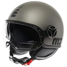 Momodesign Casco Momo EVO E2206 Jet Mono Titanio Frost Nero Doppia Visiera