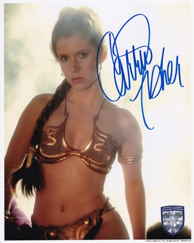 Carrie fisher autografo - carrie,