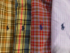 Ralph Lauren uomo lotto di 4 abiti multicolore manica corta o camicie casual L
