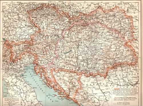 1900 antica mappa impero - 1900,
