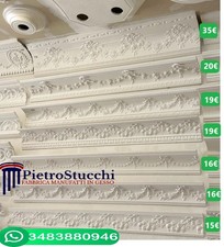 interior design modanature cornici bordi volte profili in gesso decoro parete