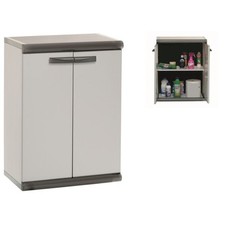 MOBILETTO DA ESTERNO BASIC RECYCLED H.90 2 ANTE TUTTO PIANI GRIGIO