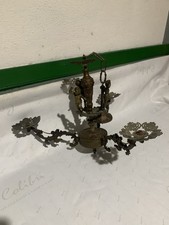 Lampadario in bronzo e ottone