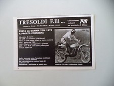 advertising Pubblicità 1978 MOTO TGM 250 C ELAB. TRESOLDI