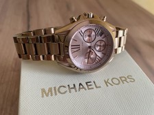 Michael Kors Orologio Cronografo Donna MK5799 Cassa in Acciaio Placcato Oro Rosa