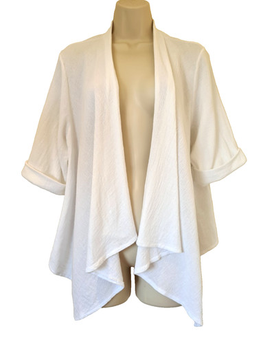 Cardigan italiano lino - , lavato