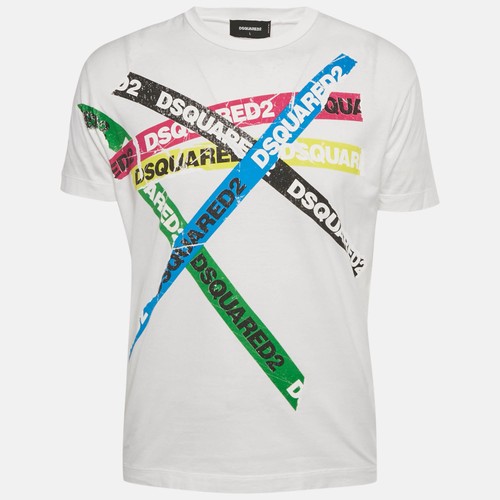 Maglia dsquared2 bianca con - maglia,