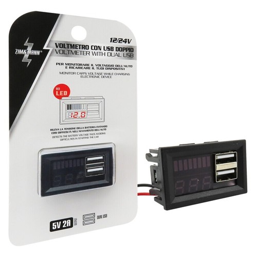 Voltmetro digitale led rosso - digitale,
