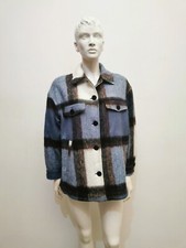 ZARA GIACCA GIUBBINO GIACCONE  DONNA TAGLIA XS COLORE QUADRONI