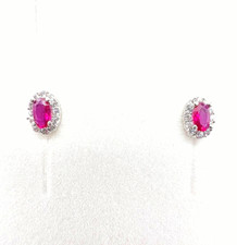 Orecchini in ORO bianco 18kt 750°°° e pietre sintetiche