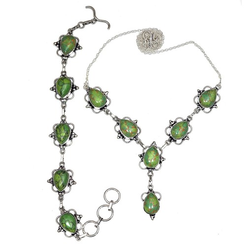 Gioielli set ciondolo verde - gioielli,