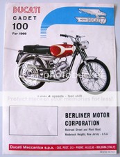DUCATI CADET 100 Scheda