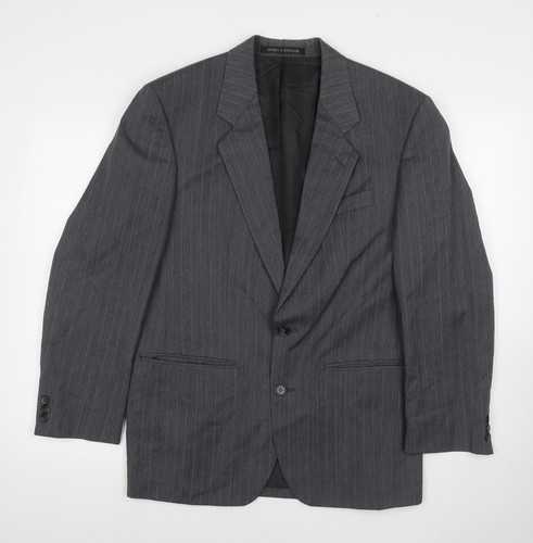 Blazer uomo grigio righe - blazer,