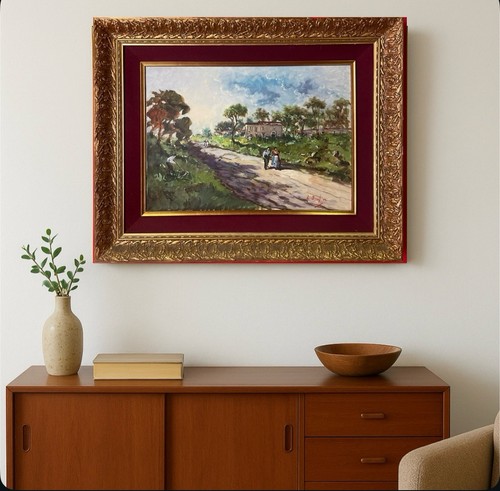 Quadro dipinto olio - su, tela