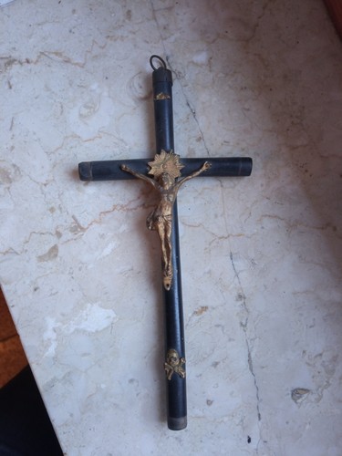 Antico crocifisso legno - antico,