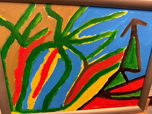 Quadro astratto dipinto - astratto, a