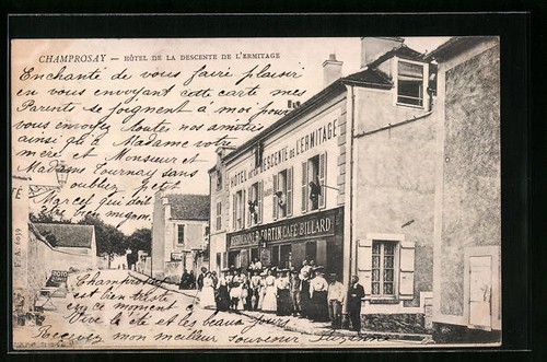 Cpa champrosay hôtel la - champrosay,,
