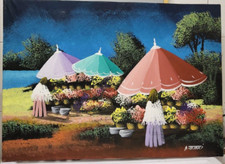 Quadro Abdul Rahem Tatari 1981 50x70 Con CERTIFICATO AUTENTICITA'.