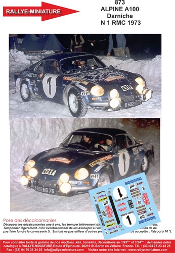Decals ref 0873 alpine - decals,