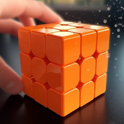 Orange speed cube - cube, x