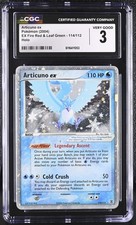 CGC 3 Articuno ex 114/112 2004