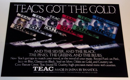 Poster pubblicitario teac - pubblicitario,
