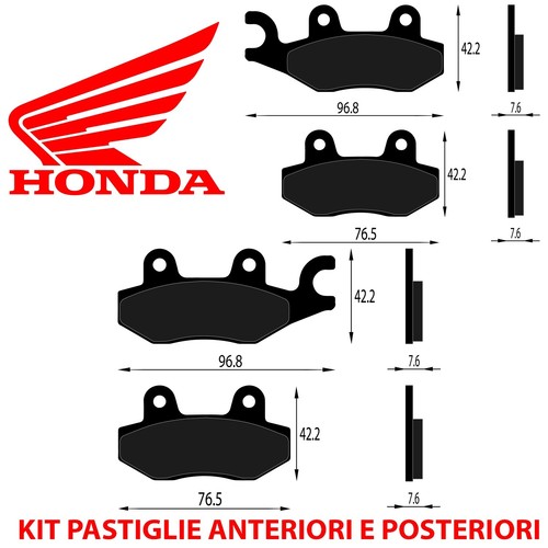 Kit pastiglie freno anteriori - kit,