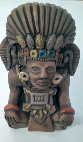 Statua terracotta maya azteca - statua, maya/azteca