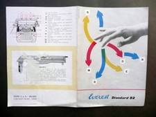 Everest Standard 92 Macchina da Scrivere Pubblicità Serio Milano Crema 1949