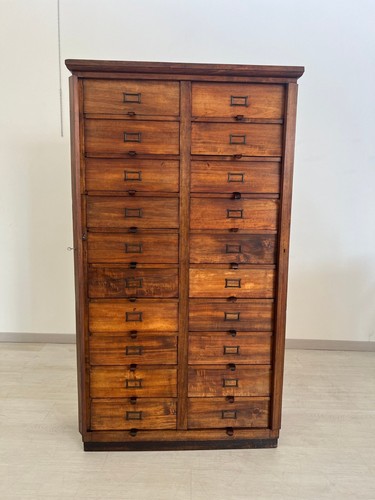 Cassettone legno schedario - -,