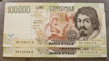100000 LIRE CARAVAGGIO 2°