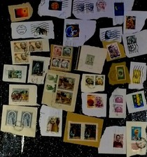 OCCASIONE REGALO BLOCCO FRANCOBOLLI  ITALIANI SU FRAMMENTO