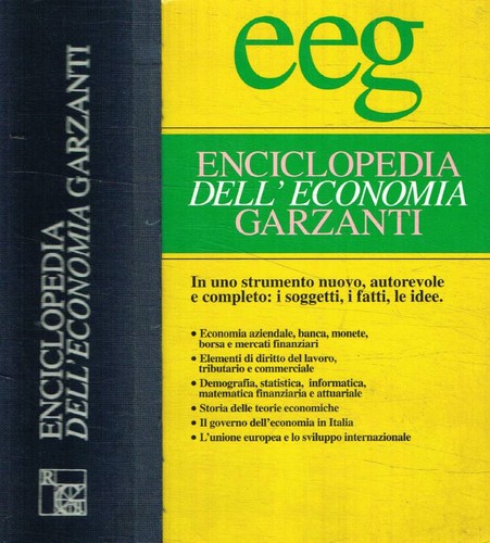 Enciclopedia dell economia - enciclopedia, dell'economia