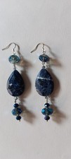 Orecchini pendenti vintage blu - orecchini,