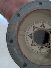 Bussola vintage Henry Browne & Co "Sestrel" nautica con cuscinetti a mano ottime condizioni funzionante