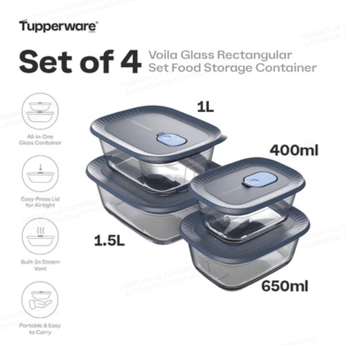 New tupperware voila glass - voila,