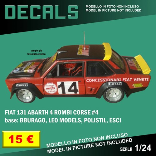 Decals repro fiat 131 abarth - decals,