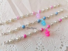 Bracciale con ciuccio anni 90 e perline abbinate