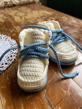 Scarpine Neonato Unisex 0-3 mesi - fatte a mano 