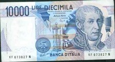 ITALY 10 000 LIRA P 112. XF
