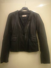 Giacca Pelle Nera Emporio