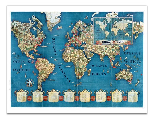 Poster mappa del - , mondo